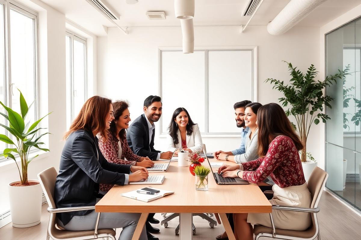 Equipo corporativo asesorado en seguros